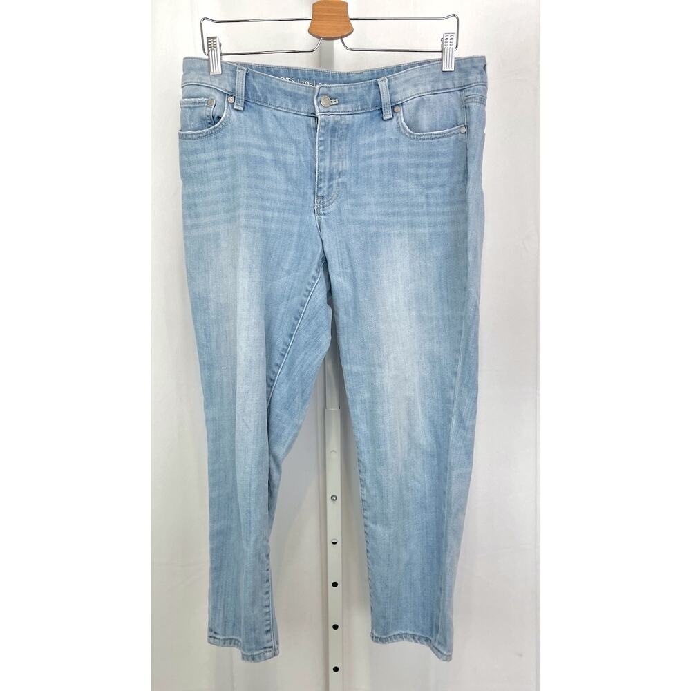 Talbots Light Wash Cropped Ankle Jeans
